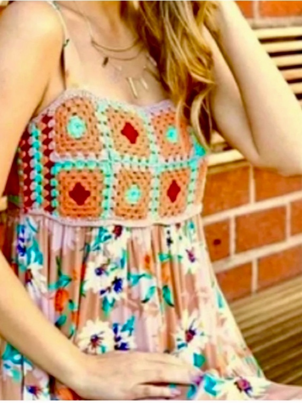 EASEL CROCHET BODICE FLORAL
MAXI SMALL